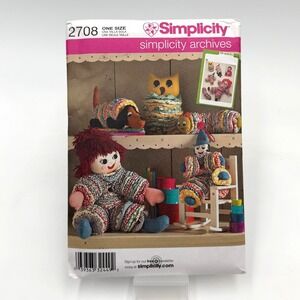 Simplicity 2708 Doll Clothes Sewing Pattern One Size